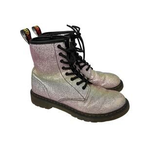 Dr Martens Boots Womens Size 6 Rainbow Glitter 1460